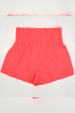 HIgh Waist Plain Sports Running Yoga Shorts