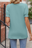 Plain Square Neck Puff Sleeves Top