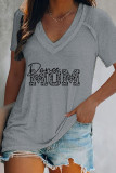Dance Mom V Neck Graphic Tee