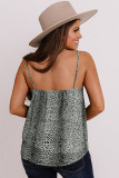 Gray Cheetah Print Shift Tank