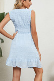 Swiss Dot Sleeveless Chiffon Dress