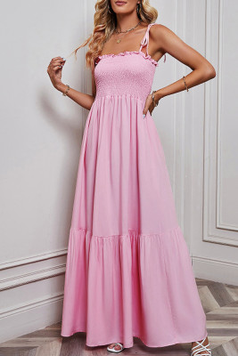 Plain Spaghetti Straps Maxi Dress