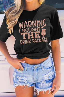 Warning I Bought The Drink Package Shirt