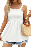Sleeveless Smocked Babydoll Top
