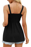 Sleeveless Smocked Babydoll Top