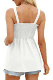 Sleeveless Smocked Babydoll Top