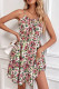 Ruffles Front Tie Cami Floral Dress