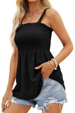Sleeveless Smocked Babydoll Top