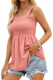 Sleeveless Smocked Babydoll Top