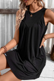 Plain High Waist Tank Dress