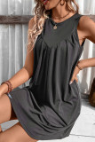 Plain High Waist Tank Dress
