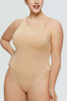 Plain Plus Size Underwear Bodysuit