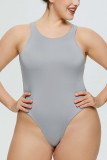 Plain Plus Size Underwear Bodysuit