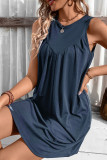 Plain High Waist Tank Dress