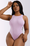 Plain Plus Size Underwear Bodysuit