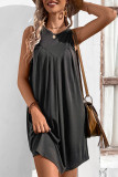 Plain High Waist Tank Dress