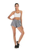 Plain Drawstring Elastic Wasit Sports Shorts