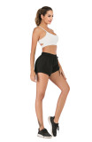 Plain Drawstring Elastic Wasit Sports Shorts