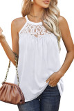 Lace Splicing Halter Tank Top
