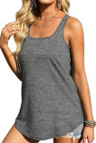 Plain Square Neck Jersey Tank Top
