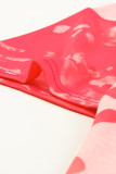 Pink Leopard Bleached Boyfriend T Shirt