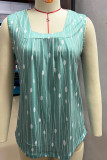 Square Neck Sleeveless Printing Tank Top