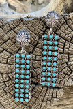Turquoise Geometric Earrings MOQ 5pcs