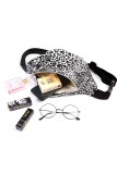 Zipper Leopard Crossbody Chest Bag