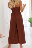 Spaghetti Straps Plain Cut Out Jumpsuit