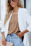 Apricot Sequin Round Neck Tank Top