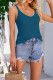 Plain Knitting Eyelet Cami Top