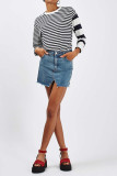 Distressed Raw Hem Denim SHort Dress