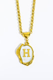 Alloy 26 Letters Necklace MOQ 5pcs