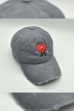 Washed Bad Bunny Embroidery Baseball Hat MOQ 3pcs