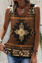 Aztec Western Print Tank Top