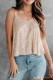 Sequin Glitter Sleeveless Plain Tank Top