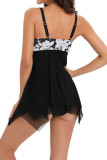 Printed Twisted Cami Tankini Set