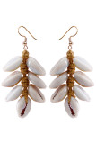 Boho Shell Knit Earrings MOQ 5pcs
