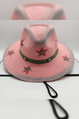 Pink Stars Western Cowboy Hat
