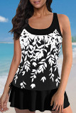 Printed Tank Tankini Two Piece Set