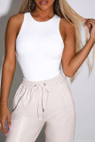 Plain Seamless Sleeveless Bodysuit