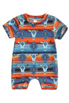 Western Print Baby Romper