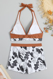 High Waist Floral Print 2PCS Bikini Set