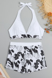 High Waist Floral Print 2PCS Bikini Set