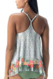 Printed Cami Tankini Set