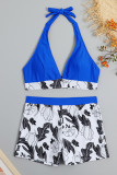 High Waist Floral Print 2PCS Bikini Set