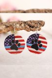 Independence Day American Flag Print Earrings