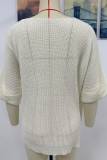 Plain Pocket Oversize Knit Top