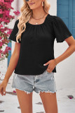 Off Shoulder Half Sleeves Plain Top