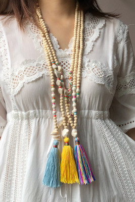 Bohemia Style Tassle Beads Pendant